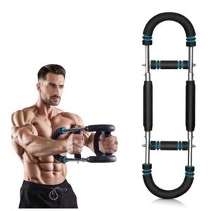 Twister Arm Exerciser, Adjustable Spring Workout Bar, Forearm Triceps Chest New